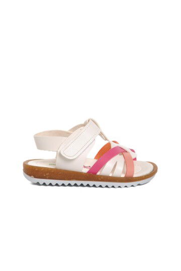 White Pink Orthopedic Girls Sandals 22Y07 B