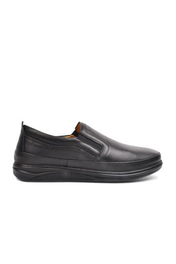 Black Genuine Leather Mens Casual Shoes 478 M