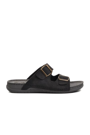 Black Mens Slippers Ayakmod 64.002 M