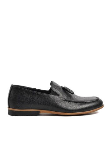 Black Mens Loafer Shoes Ayakmod 7105 M