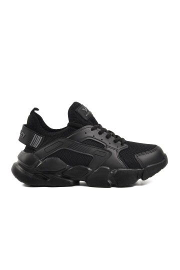 Black-Black Unisex Sneakers Hura G