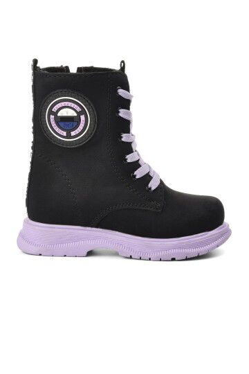 Black-Lilac Girls Boots Peris P