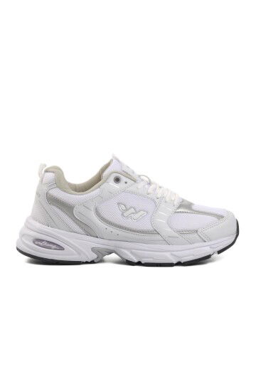 White-Silver Unisex Sneakers Run G