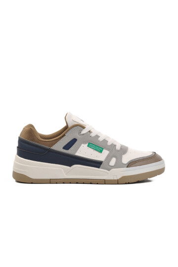 White Polyurethane Mens Sneakers Benetton BNI-11135 M