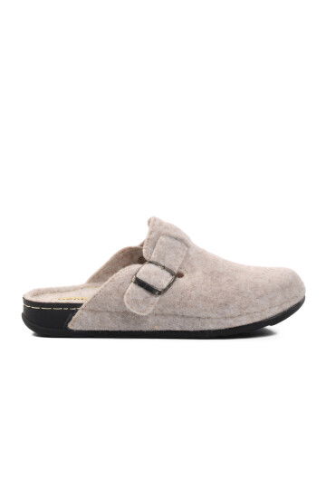 Beige Textile Womens Slippers K-9548 Z