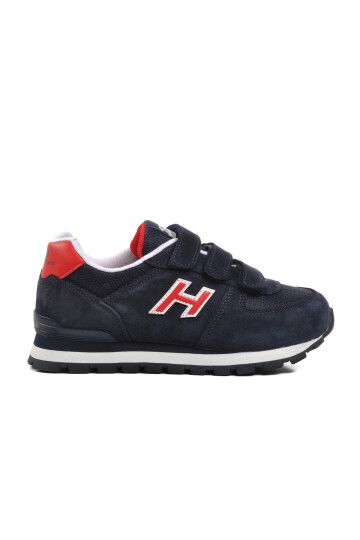 Navy Blue-Red Kids Sneaker Peru 102 19250 F