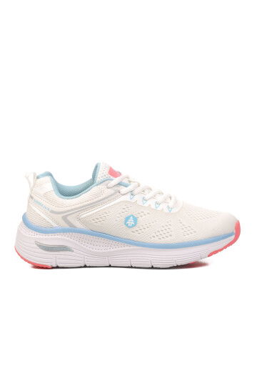 Beyaz Mavi Fileli Hafif Esnek Kadın Spor Ayakkabı Polina 101 23380 G
