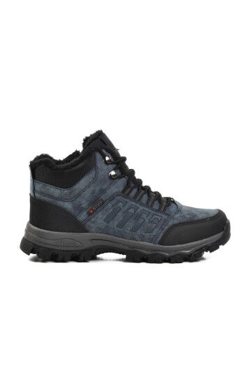 Navy Blue Non-Slip Sole Water Repellent Mens Outdoor Boots X6 M