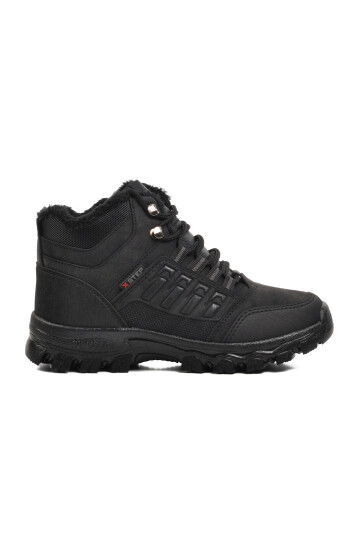Black Non-Slip Sole Water Repellent Unisex Outdoor Boots X6 G