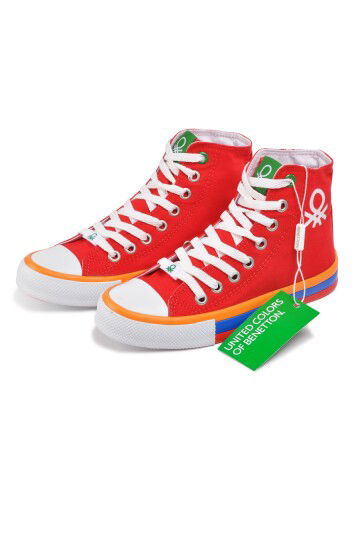 Red Womens Sneakers BN-30189 G