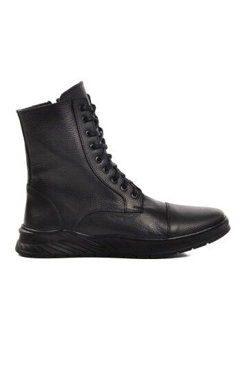 Black Fleece Inside Genuine Leather Mens Boots Thk 2025 M