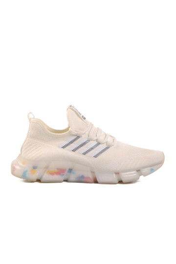 White Mesh Lightweight Mens Sneakers 24Y591 M