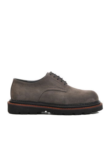 Gray Nubuck Genuine Leather Mens Classic Shoes Premium 2130 M