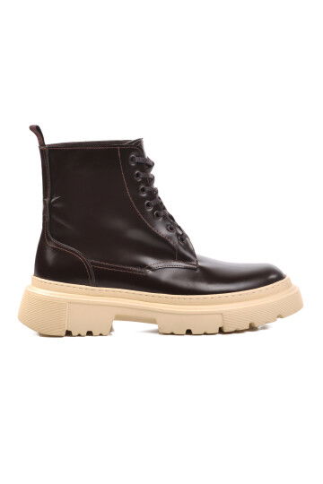 Brown Genuine Leather Mens Boots Premium 1651 M