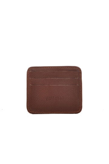 Brown Genuine Leather Mens Card Holder 8000