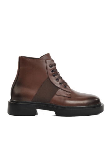 Brown Genuine Leather Mens Boots Premium 1245 M