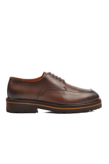 Brown Genuine Leather Mens Classic Shoes Premium 2873 M