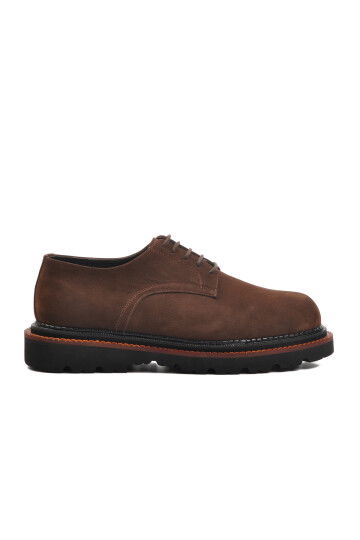 Brown Nubuck Genuine Leather Mens Classic Shoes Premium 2130 M