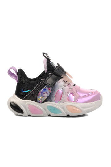 Lilac-Black Girls Sneakers 1830 P