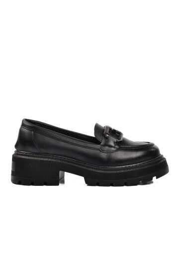 Black Skin Womens Casual Shoes 572381 Z