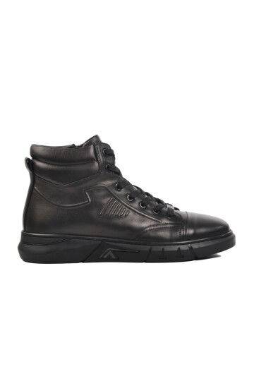 Black Genuine Leather Mens Boots 4K1238-510 M