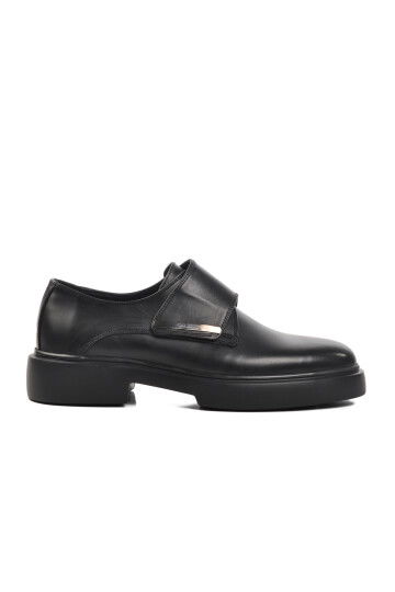 Black Genuine Leather Mens Casual Shoes Premium 137 M