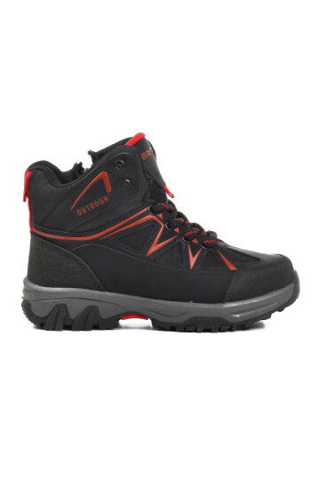 Black Red Polar Non-Slip Childrens Outdoor Boots 2301 F