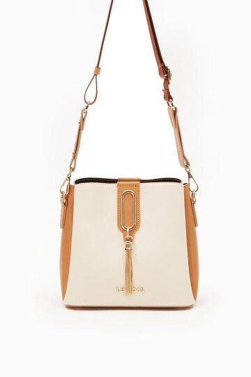 Beige-Camel Womens Handbag and Shoulder Bag 930126
