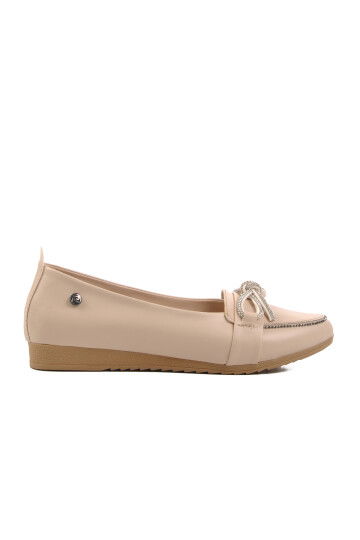 Beige Womens Ballerinas PC-53018 Z