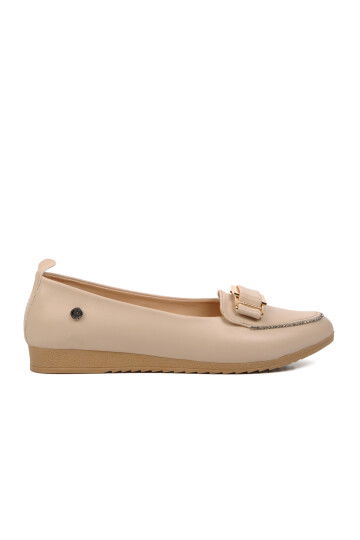 Beige Light Thin Sole Womens Ballerinas PC-53020 Z