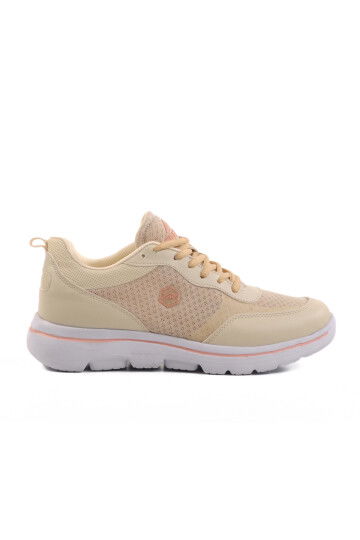 Beige Mesh Lightweight Unisex Sneakers Z-5496 G