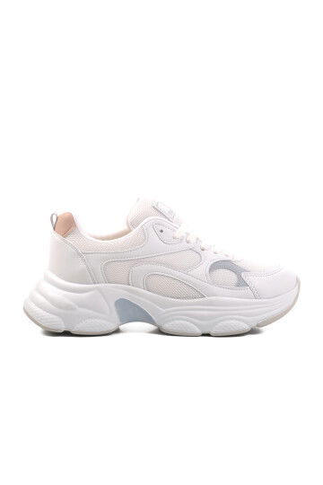 White Blue Mesh Womens Sneakers 164 G