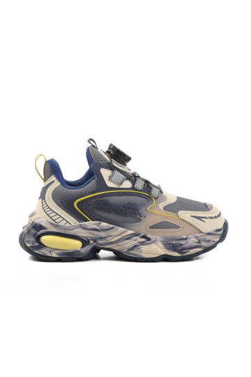 Smoked Fishnet Laced Childrens Sports Shoes BNI-11094 F