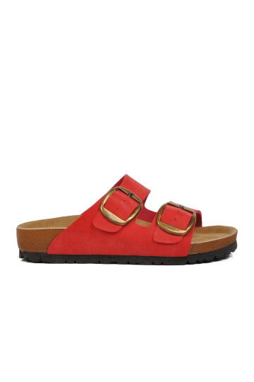 Red Cork Sole Womens Slippers PC-6958 Z