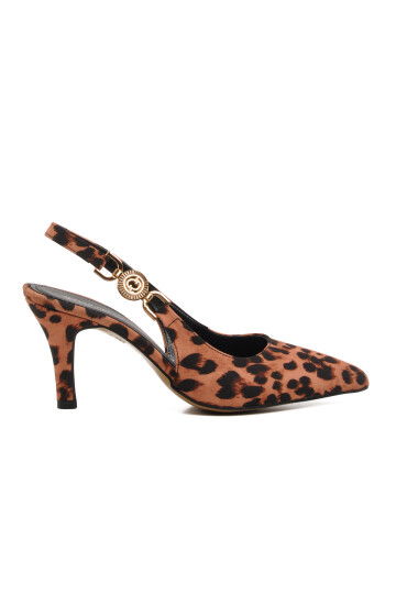 Leopard Pattern Womens Thin Heeled Shoes 312390 Z