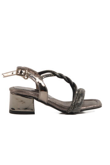 Platinum Stoned Girls Sandals 07 P