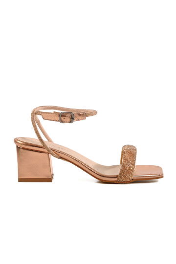 Rose Stone Ankle Strap Womens Evening Shoes PC-54670 Z