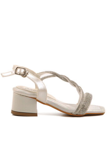 Mother of Pearl Stone Girls Sandals 07 P