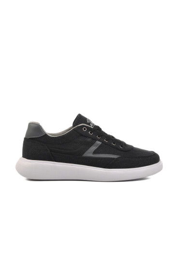 Black-White Linen Mens Casual Shoes 128 M