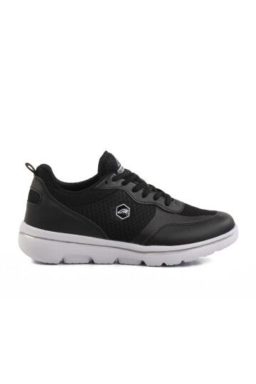 Black White Mesh Lightweight Unisex Sneakers Z-5496 G