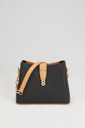 Black-Camel Womens Shoulder Bag 930228