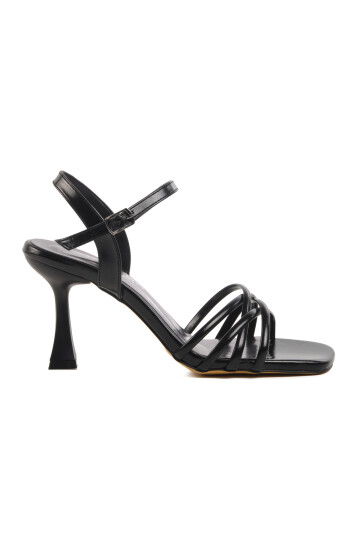 Black Womens High Heel Evening Shoes 655358 Z