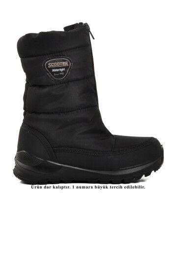 Black Waterproof Girls Snow Boots F7447 F