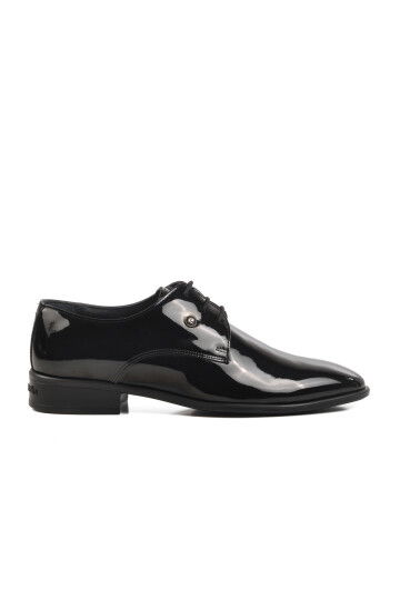 Black Patent Leather Genuine Leather Mens Classic Shoes 7030 M