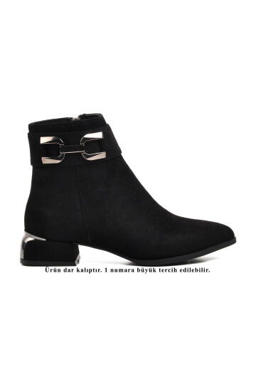 Black Suede Womens Boots 248035 Z