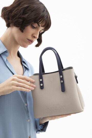 Stone-Navy Blue Womens Shoulder Bag BNT-1589 Bag