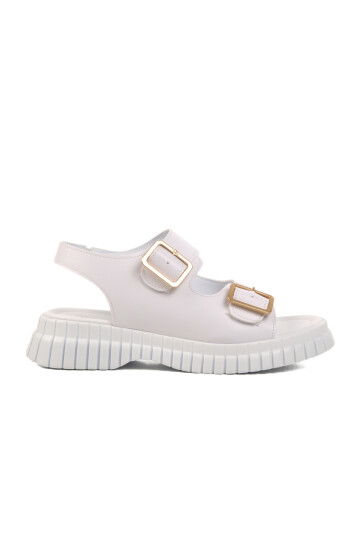 White Womens Sandals 261176 Z