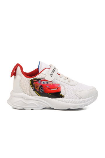 White Red Velcro Mesh Boys Sneakers Ruffon F