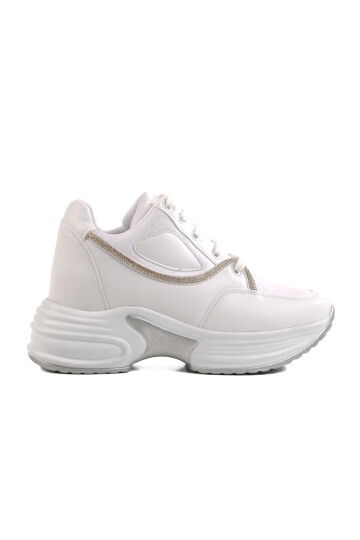 White High Sole Womens Sneakers 6031 Z