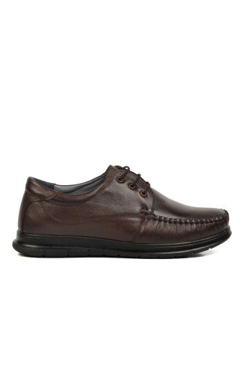 Brown Genuine Leather Mens Casual Shoes 126 M
